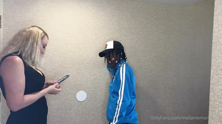 Black boy is screwing a lady he luvs a plenty of, even tho she has a beau