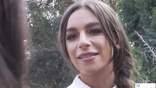 Coddled school female, Jane April is making love with her girly-girl acquaintance and liking it