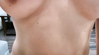 Expert dark-haired with tats is providing a soft fellatio to a boy she would like to plumb