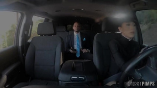 Judy Jolie is working as a high- end chauffeur and constantly having hookup with Donny Sins