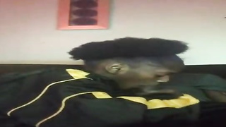 Ebony lady is throating her beau's rock rigid wood as deep as she can drink it