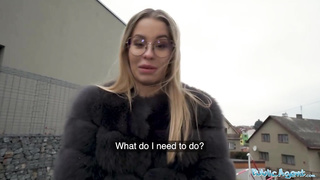 Super Hot blond got some cash to flash breasts to a stranger and completed up ravaging him