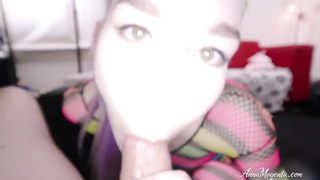 Pretty Blondie Dutch Damsel - Muddy Suck Off, Mighty Assfucking and Cum-Shot on her Face