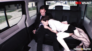 Torn Up In Traffic - teenie Pays For The Rail With Her Taut Poon