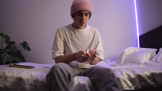 Russian Fellow Smoking Weed Pulverizes Her Gf's Bff