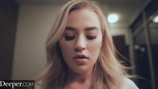 Racy platinum-blonde stunner with XXL funbags, Blake got down and grubby with a jaw-dropping fellow