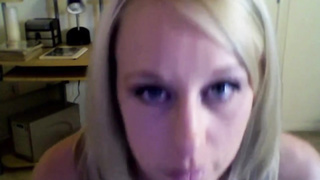 Beautiful Blond Nymph performing and Taunting in Livestream for aficionados