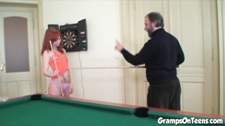 Crimson Molten Nubile Slurp Cooter and Banged by Gramp