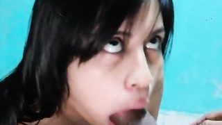 Hermosa chica mexicana cogida en silla de escritorio flick inexperienced real