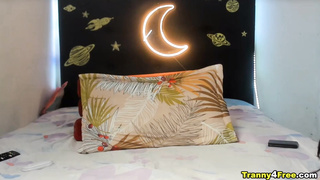 Hot Ladyboy Faps Her Huge Cock Till She Climaxed