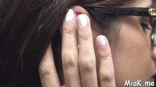 Heavenly latina dark-haired tramp mia khalifa has a practice (Large Black)