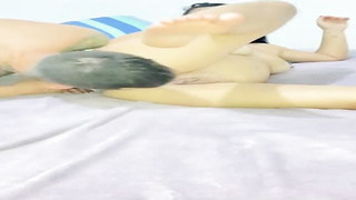 Nasty plus-size is shrieking while getting her snatch slurped, because it senses so ravaging superb