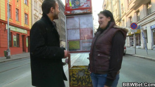 BBWBET - Nice plus-size picks up stranger for super-hot orgy