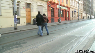 BBWBET - Nice plus-size picks up stranger for super-hot orgy