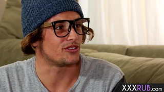 Filthy gamer loved incredible lovemaking rubdown by a crazy big-chested COUGAR August Ames