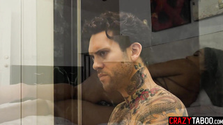 Molten gigantic black butt teenage Aaliyah Hadid screws a pervy inked stepparent