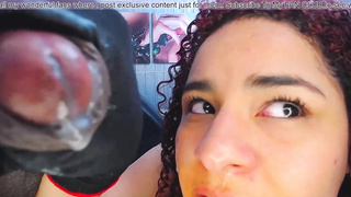 Chisel enjoying red-haired with deep facehole is slurping geysers of spunk once she makes boys jizm