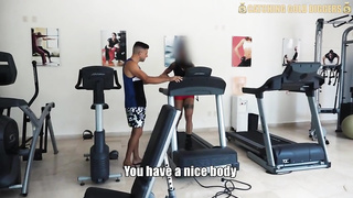 Mexican brown-haired with a adorable, stiff donk is having torrid intercourse with a white dude