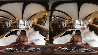 VR FUCKERS Molten Ebony Wifey Porks With Gardener VR Porno