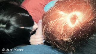 Three-Way fuck-a-thon with assfucking butt-plug, Interchanging cunny, culo munching, jizz smooching - StepSis Moore (ShortVersion