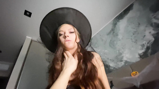 Natachibi Lil' Witch enjoys to poke