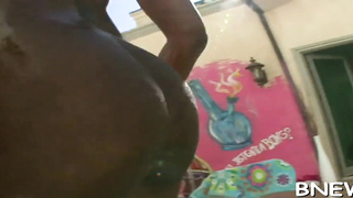 Erotic dark haired nyomi banxxx likes a rock hard device