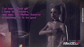Slut is fucked by futanari nun in a 3d fantasy adult comics