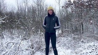 Ostre jebanie w zimowym plenerze