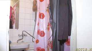 Luscious russian brown-haired teenie tatiana devours pillar