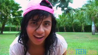 PREMIUMGFS - Small solo teenager gets raw finger-banging herself