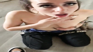 Trampy brown-haired is providing a muddy dt to a fellow she loves more than her counterpart