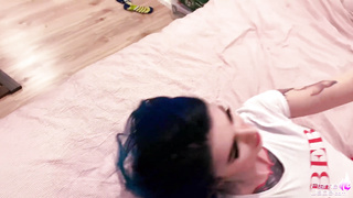 Step-Brother-In-Law Facefuck Meaty Bone Insane Tattoed Sister In Law and Jizz on Face POINT OF VIEW