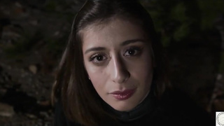 Cool and dirty Italian queen Silvia Soprano gets a tough face pummeling and licks butt outdoors