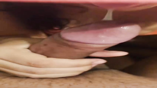 Sex-Positive model with XXL bod is dressed in black fishnets while getting penetrated from the back