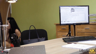 LOAN4K. Cool chick is well-prepped for anything to get the money that she needs