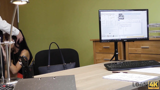 LOAN4K. Cool chick is well-prepped for anything to get the money that she needs