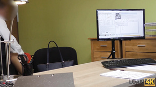 LOAN4K. Cool chick is well-prepped for anything to get the money that she needs