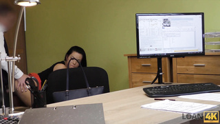 LOAN4K. Cool chick is well-prepped for anything to get the money that she needs