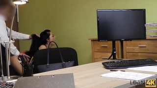 LOAN4K. Cool chick is well-prepped for anything to get the money that she needs