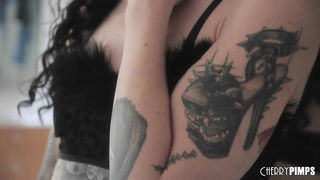 Inked dark haired with petite hooters, Lydia Black is squealing while having assfuck hookup with a acquaintance