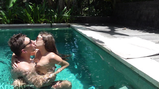 Poked my sister in law's beau at the pool! 4K!