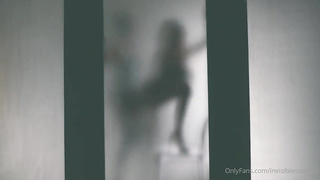 Joselyn is yelling while Isis is drilling her from the back, with a rope- on