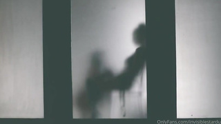 Joselyn is yelling while Isis is drilling her from the back, with a rope- on