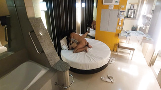 Promiscuous Filipina is getting ravaged in the middle of the day, in a motel bedroom