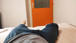 Diminutive breasted, inexperienced doll is mildly petting her step- stepbro's manhood, early in the morning