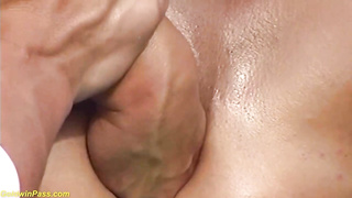 Wild dark-haired is having harsh, outdoor bang-out with a neighbor, in the middle of the day