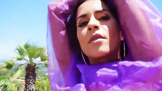 Abby Lee Brazil is deep-throating 2 rock stiff shafts and getting both of her fuck holes penetrated