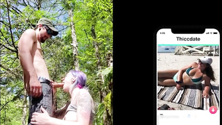 Pervert With Flawless Udders Banged Outside