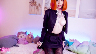 Kugisaki Nobara opens up bitchy raw fuck-holes for senpai - CUT version