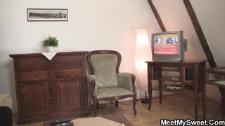 He finding diminutive gf railing senior parent's shaft